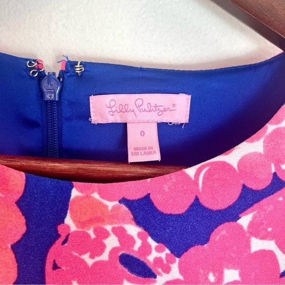 Lilly Pulitzer Donna Romper in Rare Ikat Blue M’ocean Octopus Print Size 0 - Picture 7 of 11